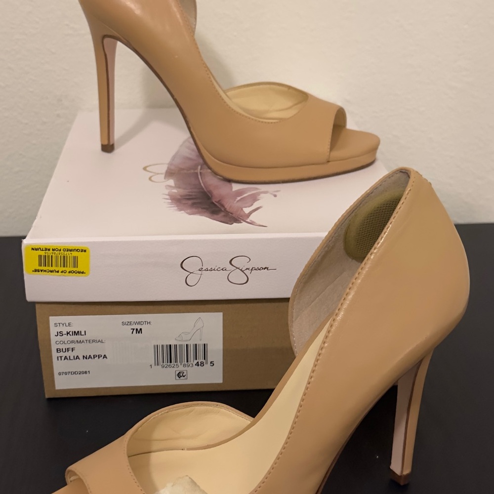 Jessica Simpson Buff Italia Nappa Women Shoes